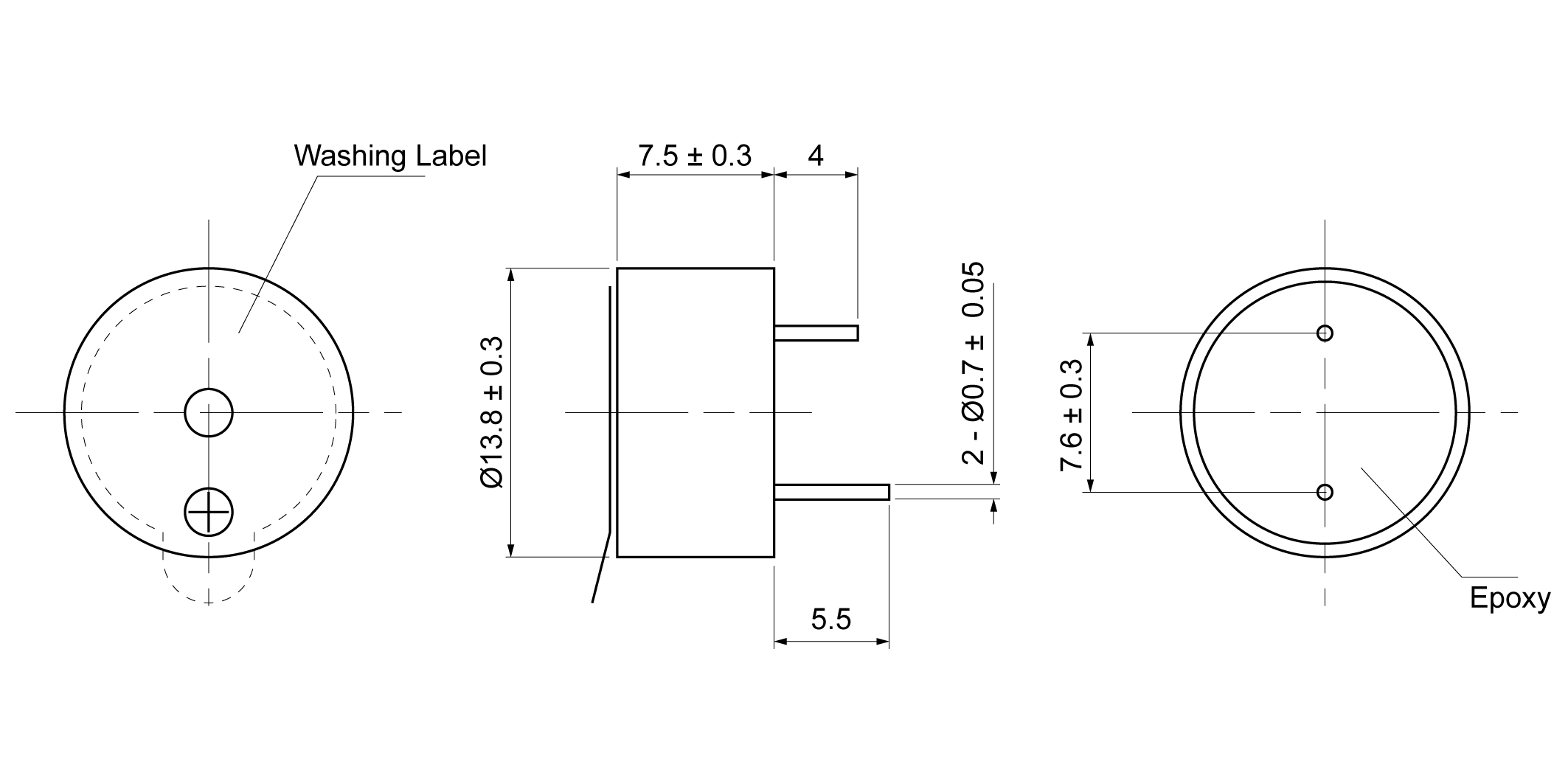 PB1475-40S12P Mechanical Drawing